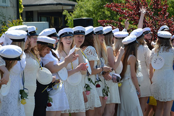 Glada studenter