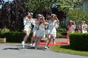 Glada studenter
