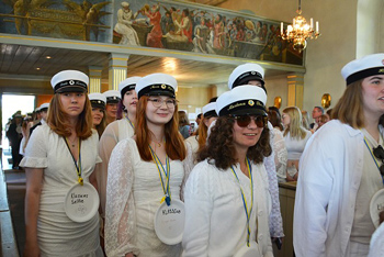 Glada studenter