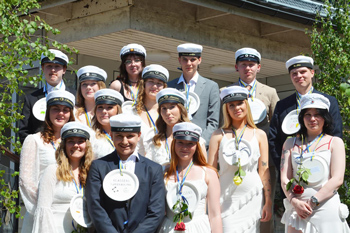 Glada studenter