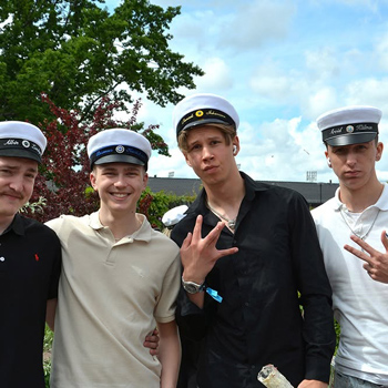fyra studenter