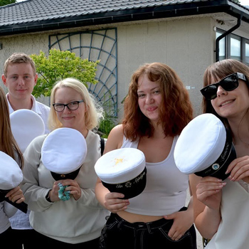 fyra studenter