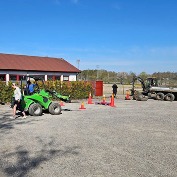 En trädgårdsmaskin