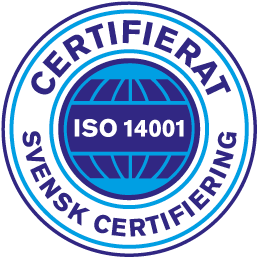 Logotype för certifiering ISO 14001:2015