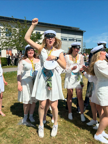 Glada studenter