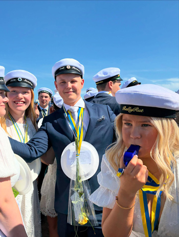 Glada studenter